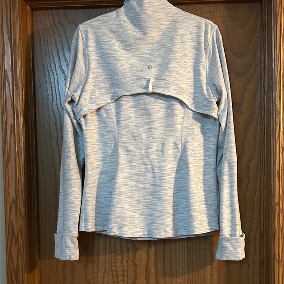 Lululemon Define jacket- white/ Light Gray Striped - Picture 5 of 8